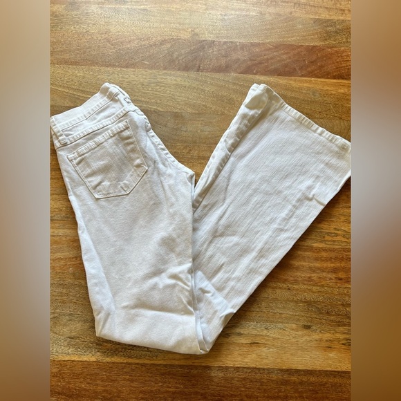 Long White Jeans | Kick & Flare | Size 1 - Picture 10 of 12